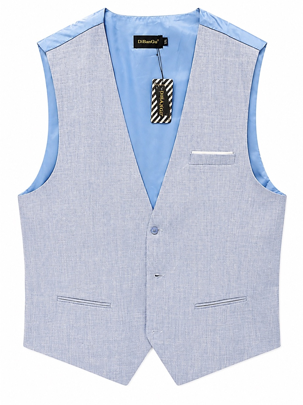 DiBanGu men's formal suit vest w/tie